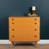 Retro honey teak 1960s avalon chest of drawers