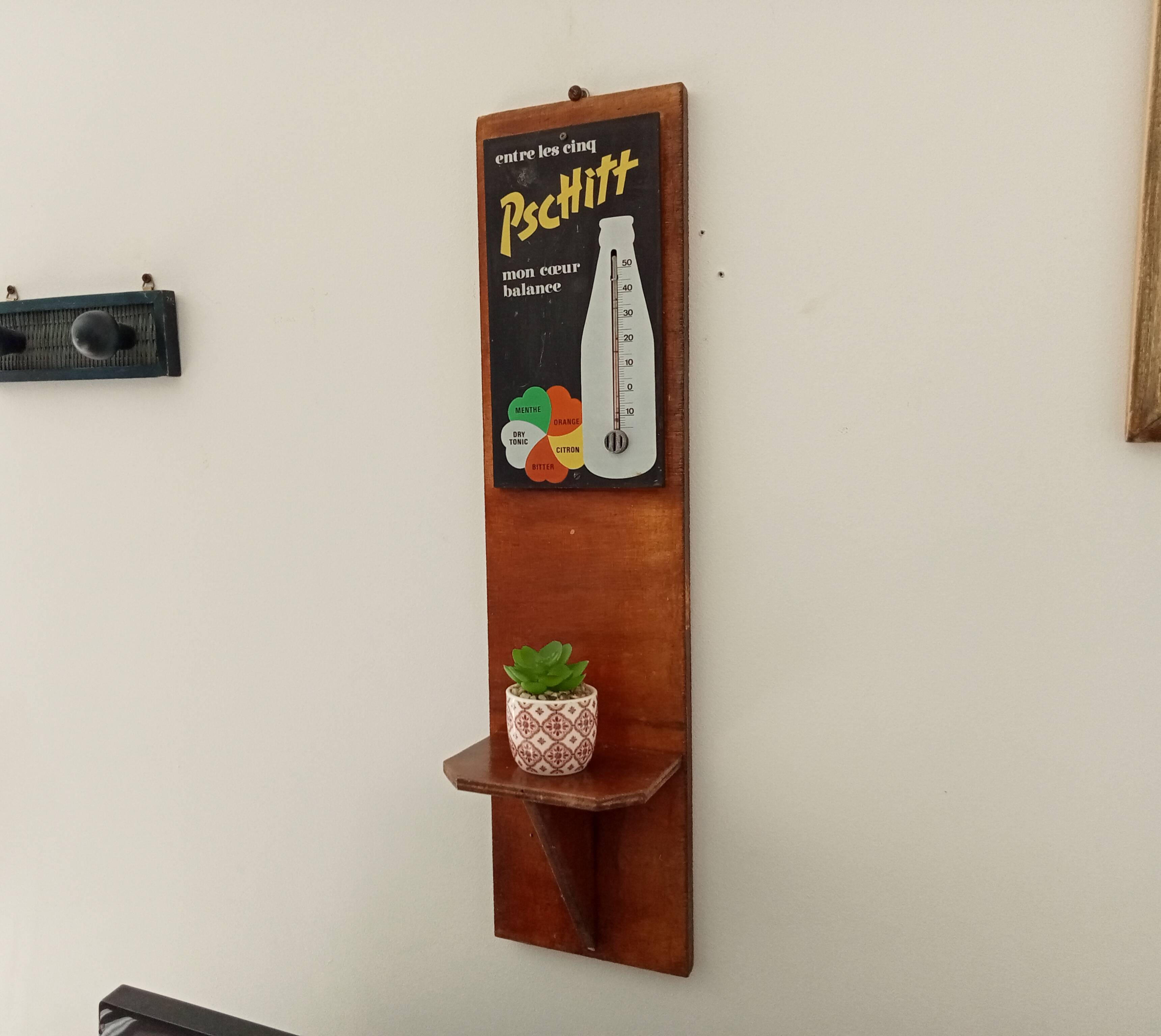 Pschitt soda advertising thermometer shelf 60s/70s