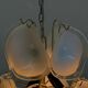Gino Vistosi Murano glass chandelier with glass discs