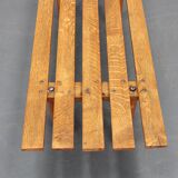 1970s Wooden Flower Pot Bench, Czechoslovakia