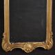 Miroir italien peint et doré du 20e siècle