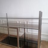 Brushed aluminum shelf 1980