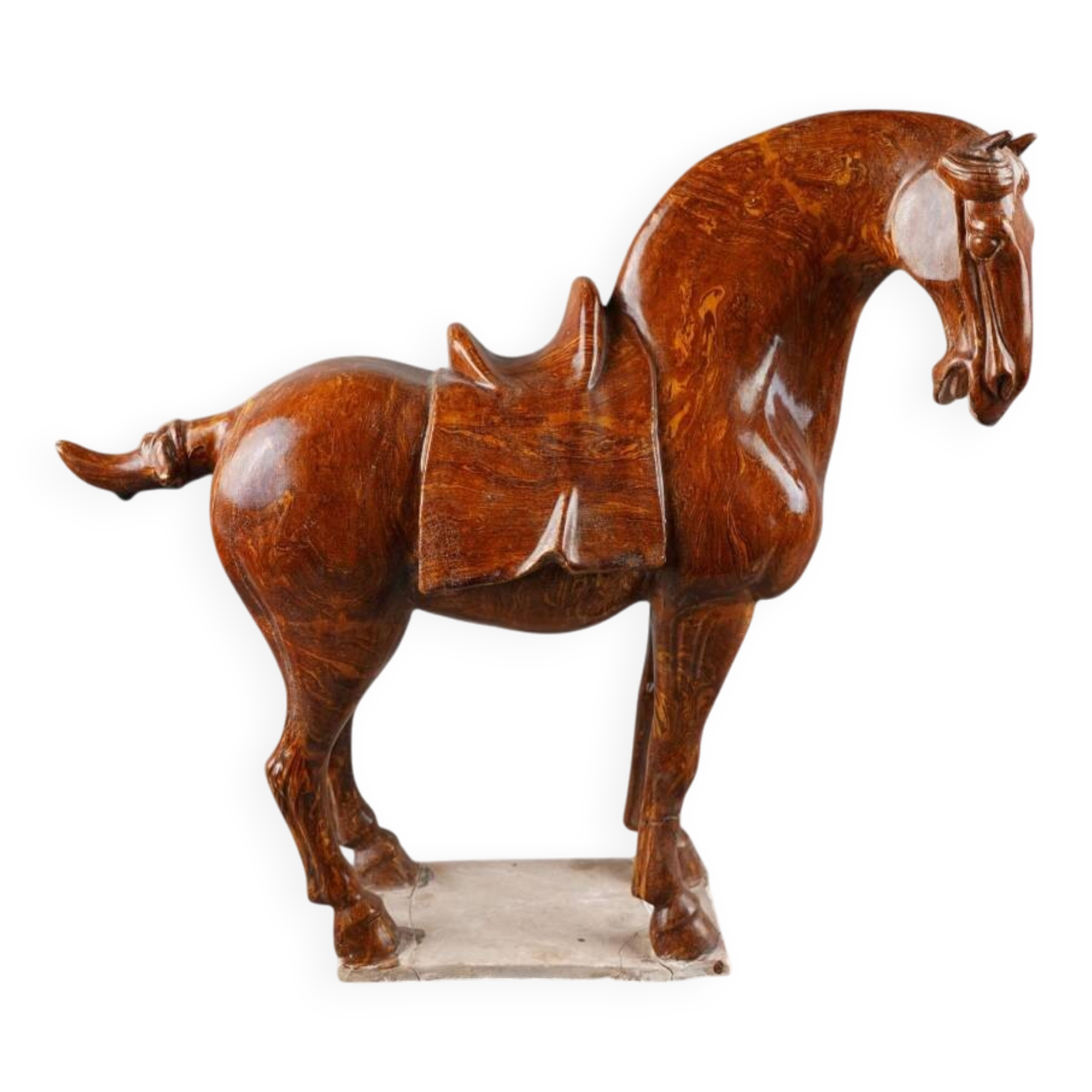 Chine. dynastie Tang, Cheval En Terre-cuite Vernissée