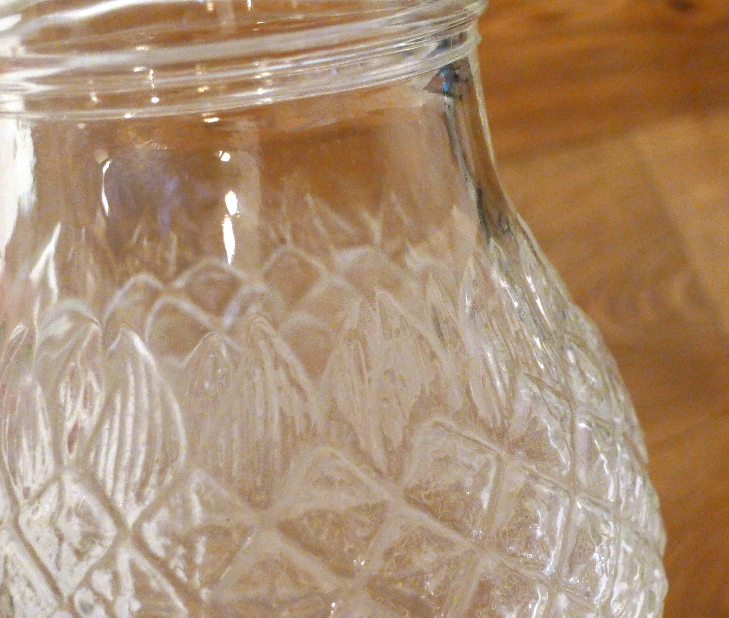 Pineapple pitcher in glass