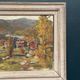 Original Swedish Oil on Panel - "Landscape" by Hundt - Signed - Vintage and Framed - 54 × 45 cm (21.3" × 17.7")