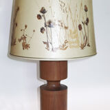 Modernist natural wood lamp 1960-70