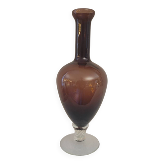 Italian glass vase 70's