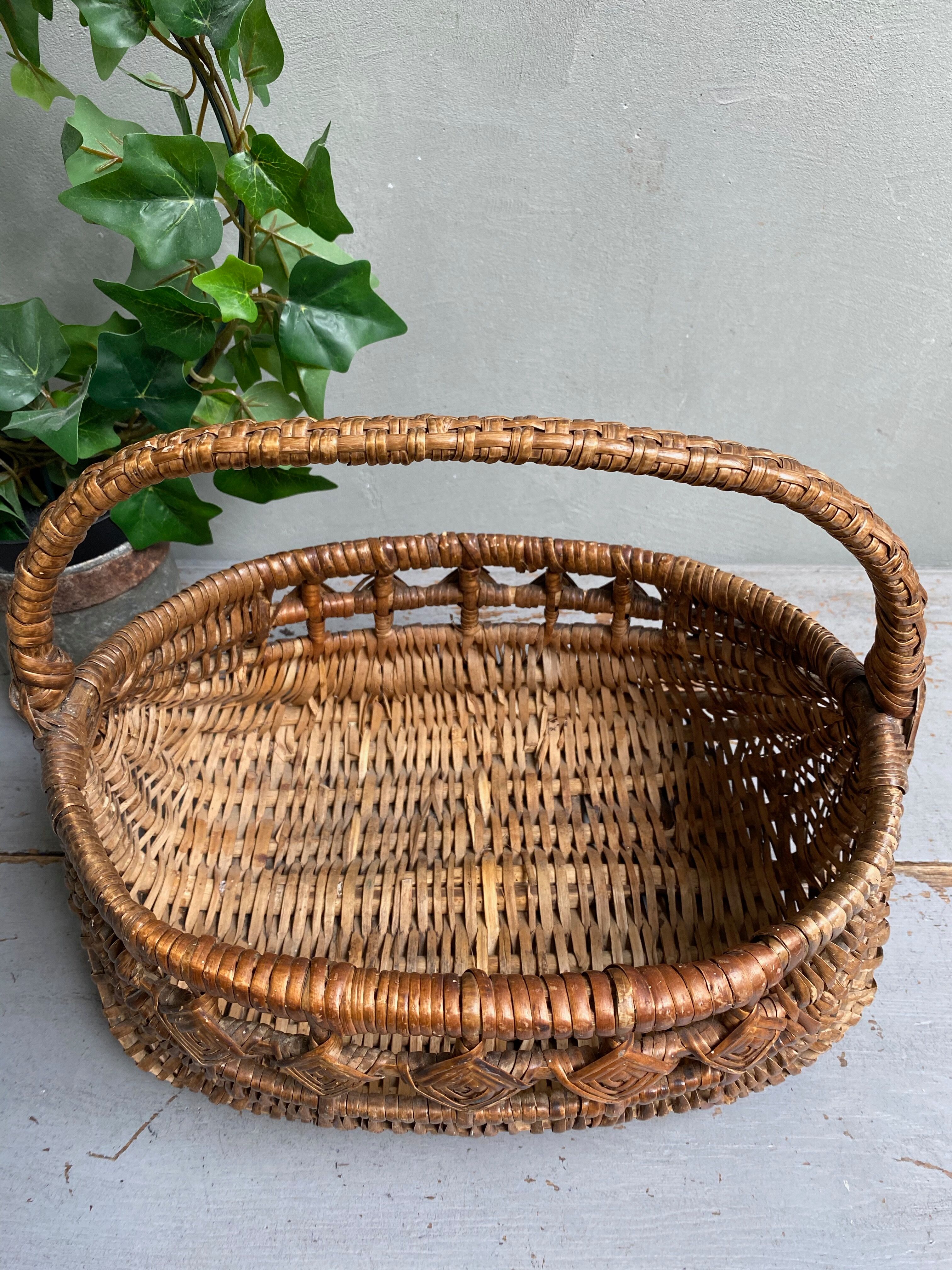 Vintage wicker basket