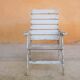 Vintage wooden folding garden chair