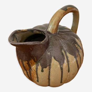 vintage ceramic pumpkin pitcher