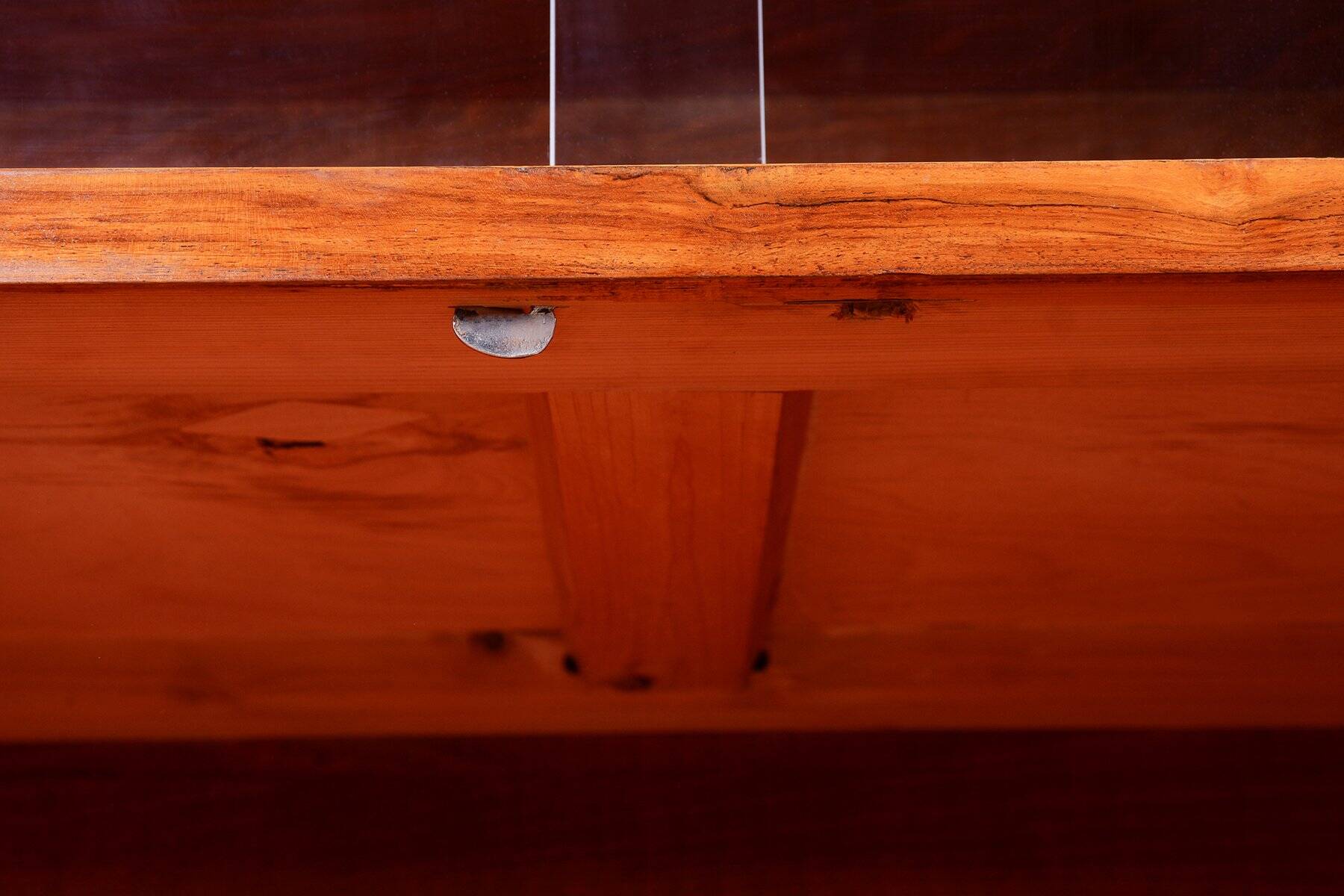 Ard Deco Commode in Walnut and Glass, Czech, 1920s