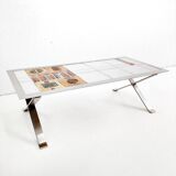 Table basse en carreaux de céramique de Jean Gregorieff pour Roche Bobois, années 1970