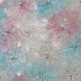 Lustre multicolore Murano Fleur par Seguso pour Venini, Italie, années 1960.