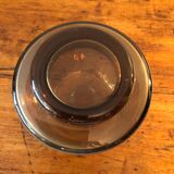 70's smoked glass vase