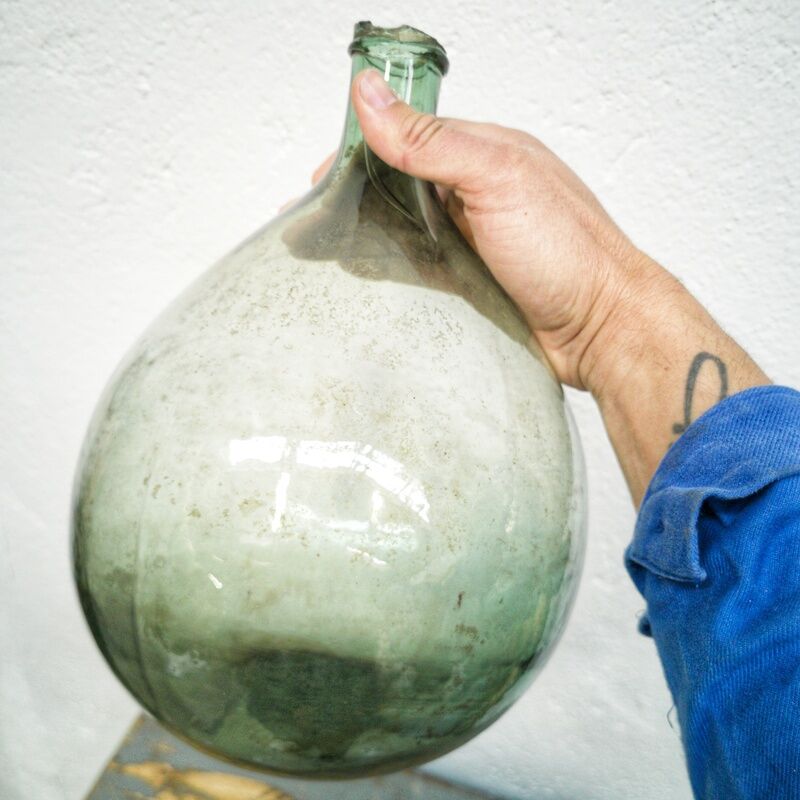 Demijohn green 5 liters