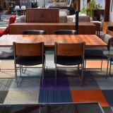 Set of dining table by Cees Braakman Sm08 1950s Brazilian rose wood