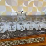 Whiskey glasses and ice bucket