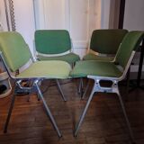 Set of 4 DSC 106 Chairs by Giancarlo Piretti Anonima Castelli, 1965.