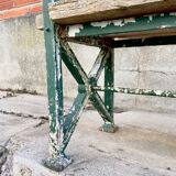 Ancien banc de jardin vintage en fonte