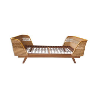 Bench daybed rattan feet compass