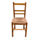 Scandinavian chair in solid oak with straw, 90cm