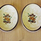 Vintage Boch La Louvière Corfou Collection Pair of Small Oval Serving Plates
