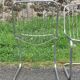 Pair of wired metal chairs 1970