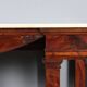 Empire console in mahogany and white marble, 19th century.