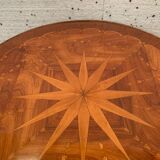 Louis XVI style pedestal table in rosewood veneer XX century