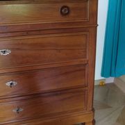 Rare - Pretty old chest of drawers with 4 drawers and 3 locks - In walnut - 1930