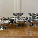 Set of 8 vintage stainless steel cups