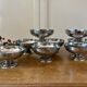 Lot de 8 coupes vintage en inox