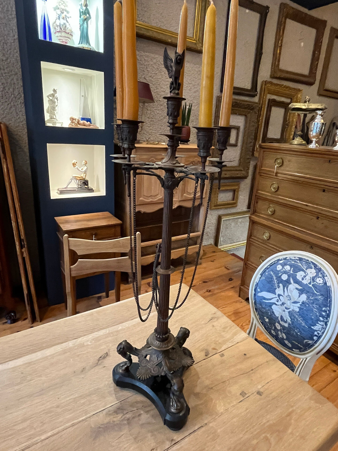 Pair of bronze candelabra Napoleon III
