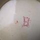 Presentoire cake plate 1930 iron earth Lunéville old retro flowers