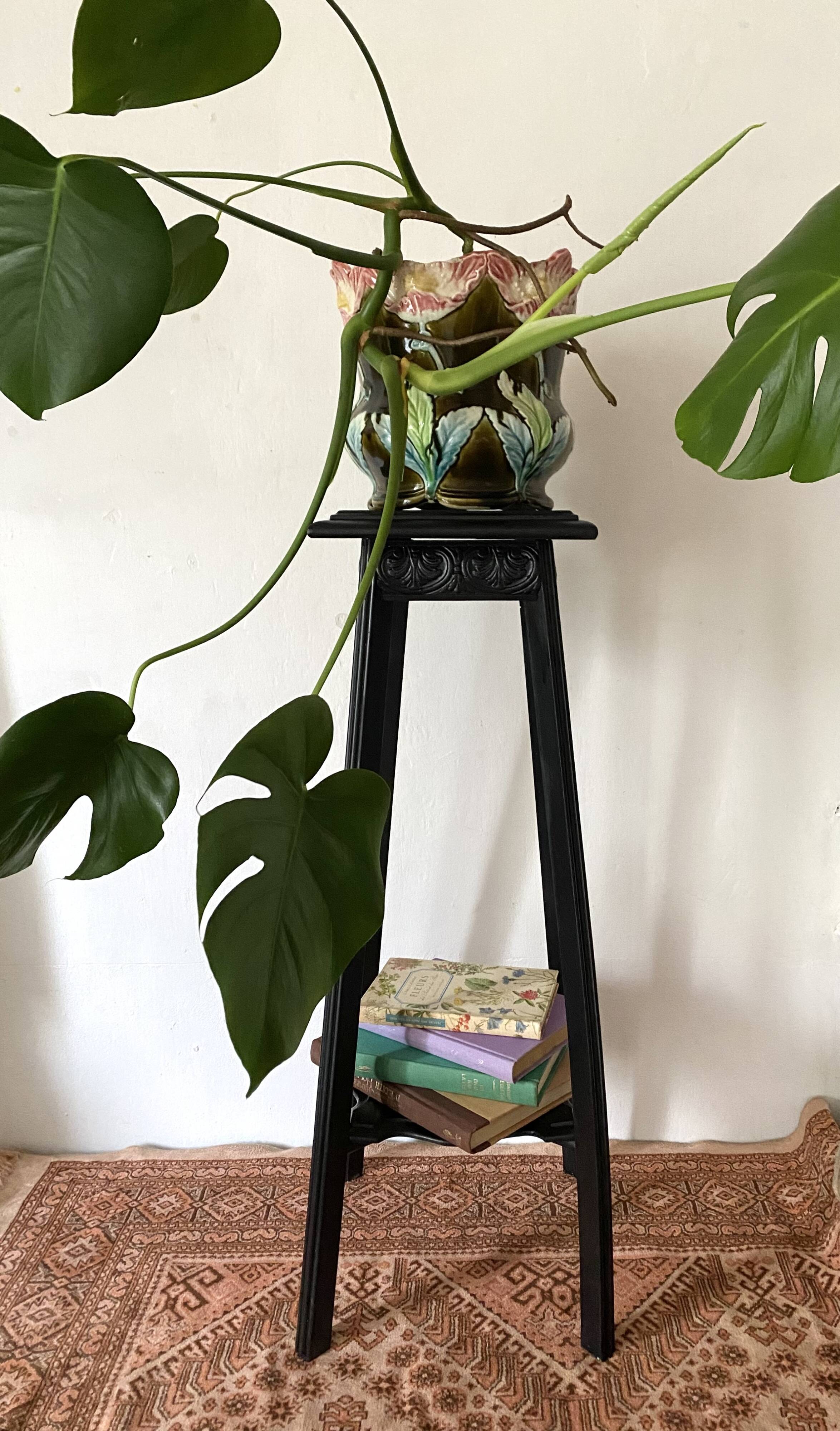 Bolster, old painted plant holder