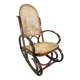 Rocking-chair vintage en bois courbé – Style Thonet