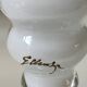 Stylish Kalina Poland vase. Floral decoration. Unique signed piece, 27 cm