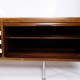 Sideboard Made In Rosewood With Shelves & Drawers From 1960s