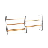 Vintage wall rack / wall system with bookshelves from the 60s