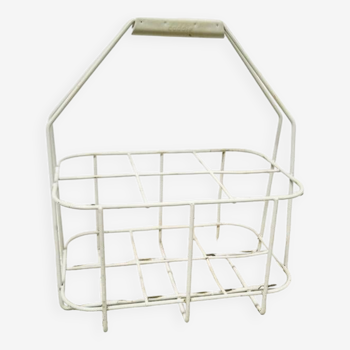 Metal caddy bottle holder basket