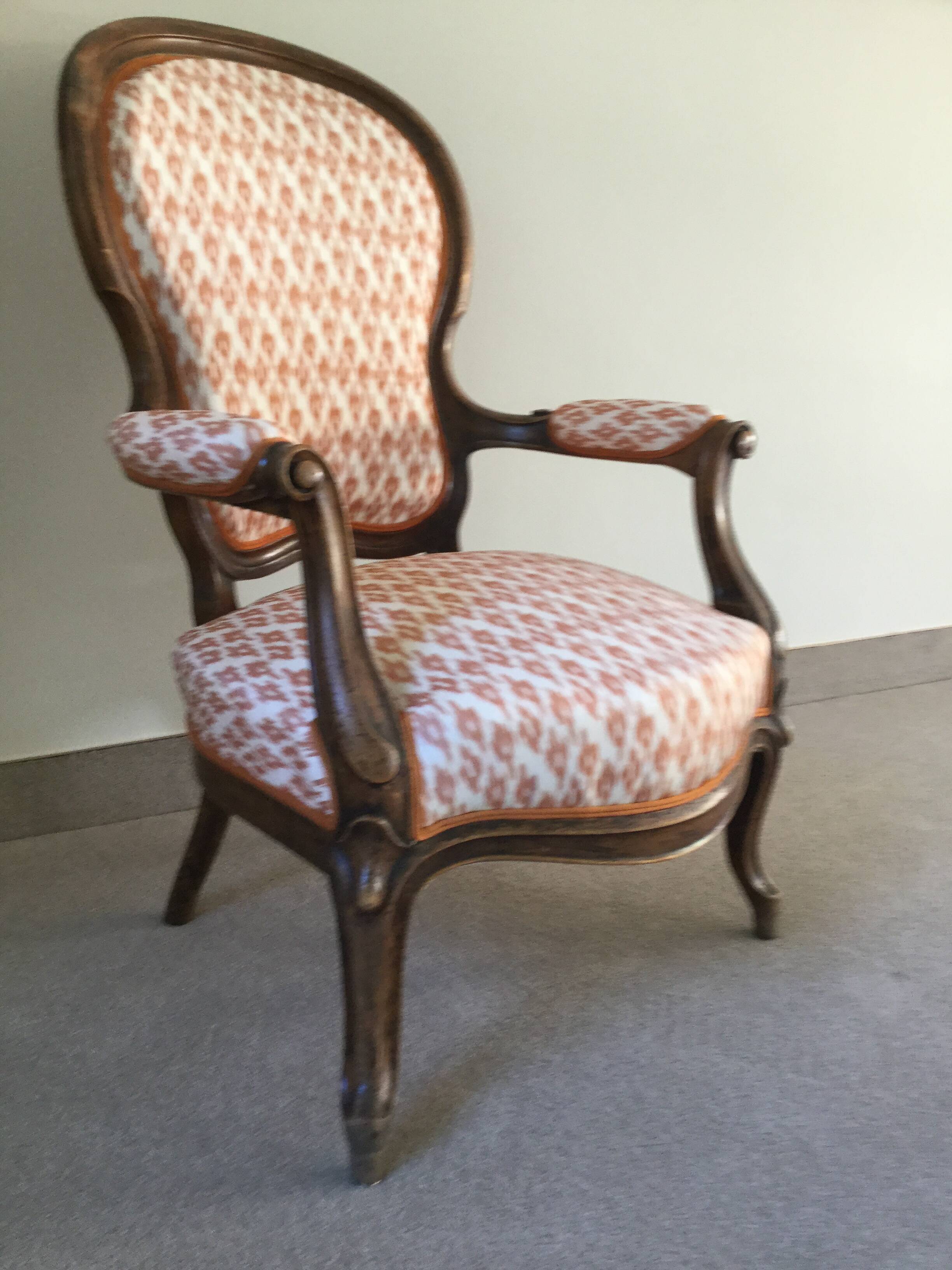 Louis Philippe armchair from the period, fully restored.