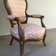 Fauteuil Louis Philippe d'époque entièrement rénové