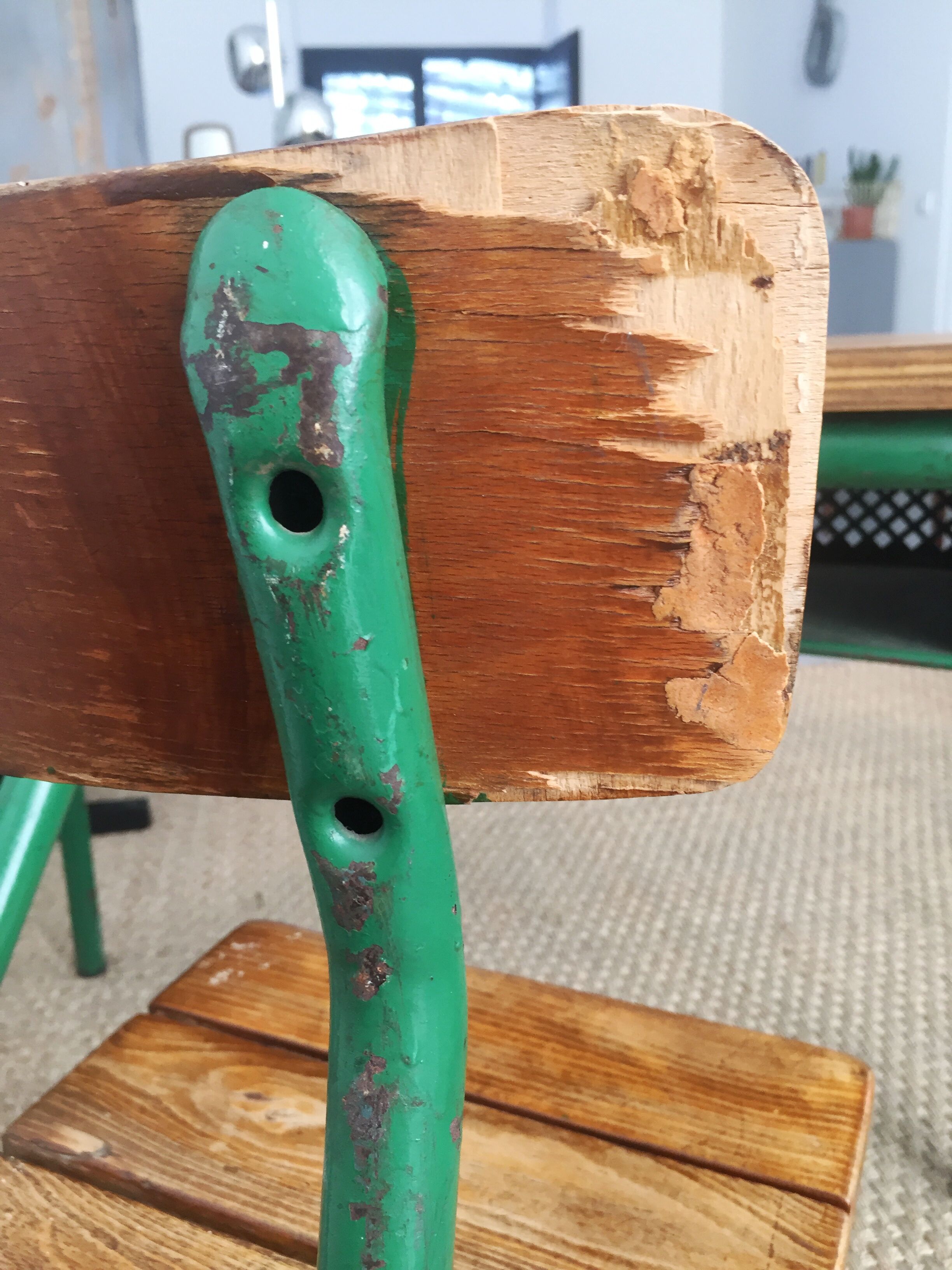 Vintage schoolboy double desk