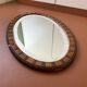 Miroir oval ancien biseauté