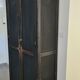 Ancienne Armoire parisienne d’école bois chêne noir