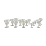 Service de verres ciselés