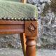 Set de 6 chaises Directoire en velours vert amande