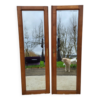 Paire miroirs de porte Art Déco
