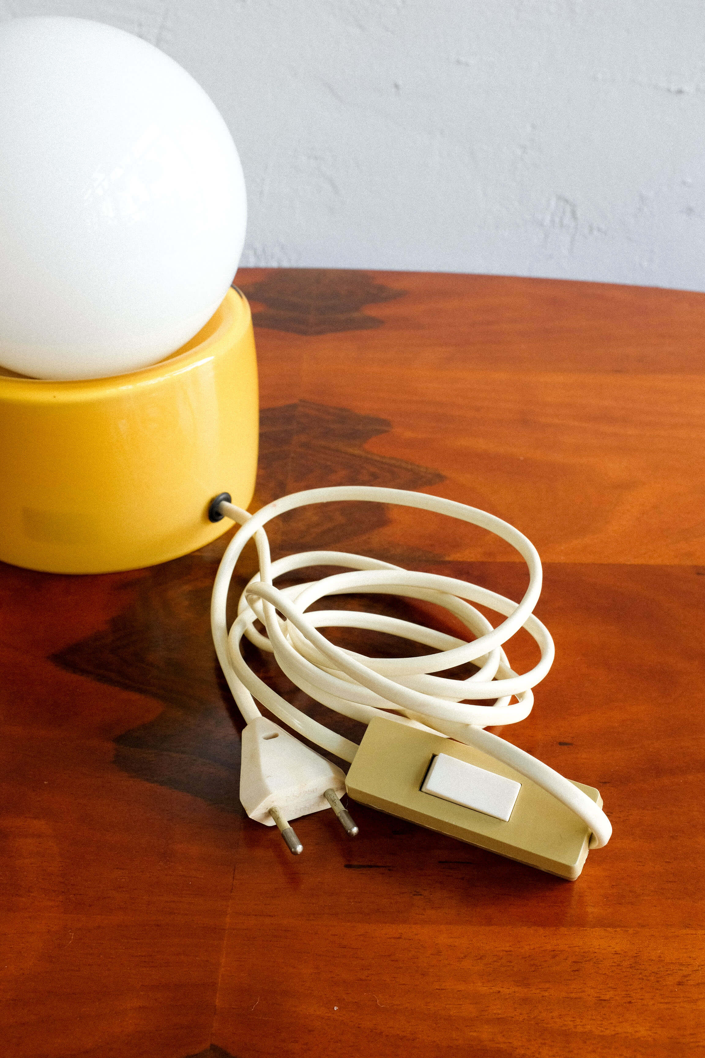 Czechoslovak glass table lamp by Osvětlovací Sklo, 1970s