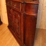 Pair of castle corner buffets XIXth